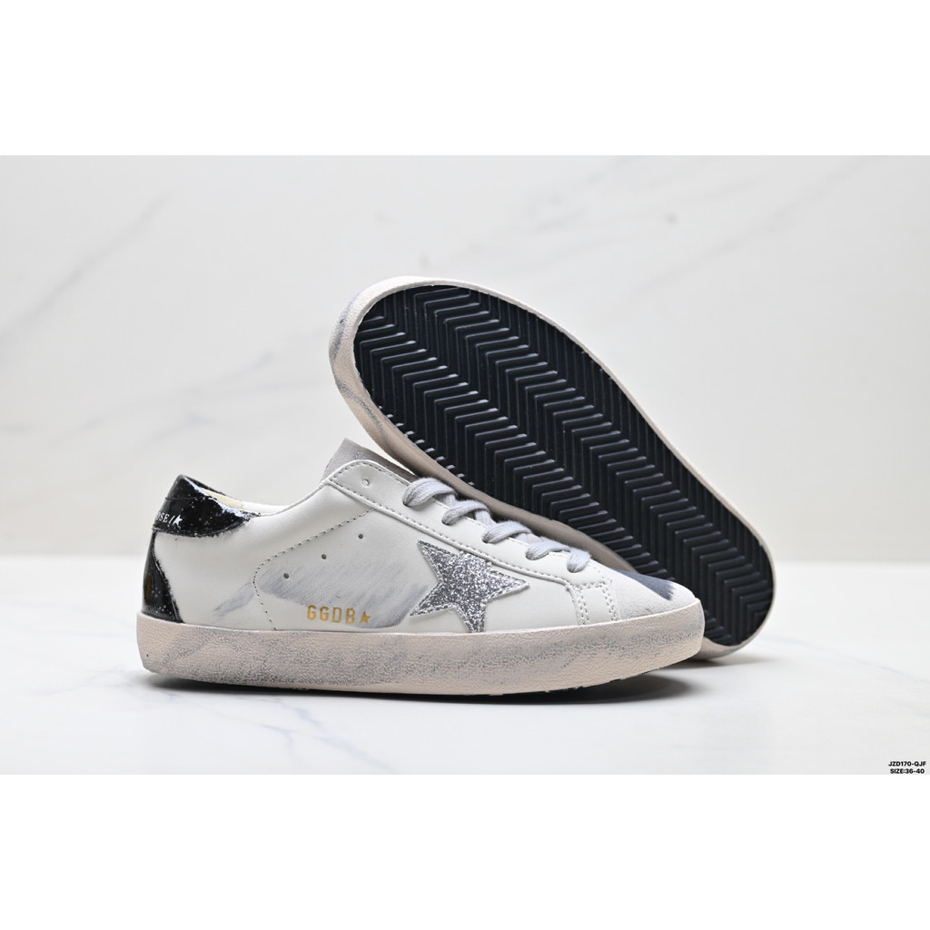 รองเท้าGGDB Golden Goose Super Star รองเท้าผ้าใบสวมใส่ง่ายและสบาย