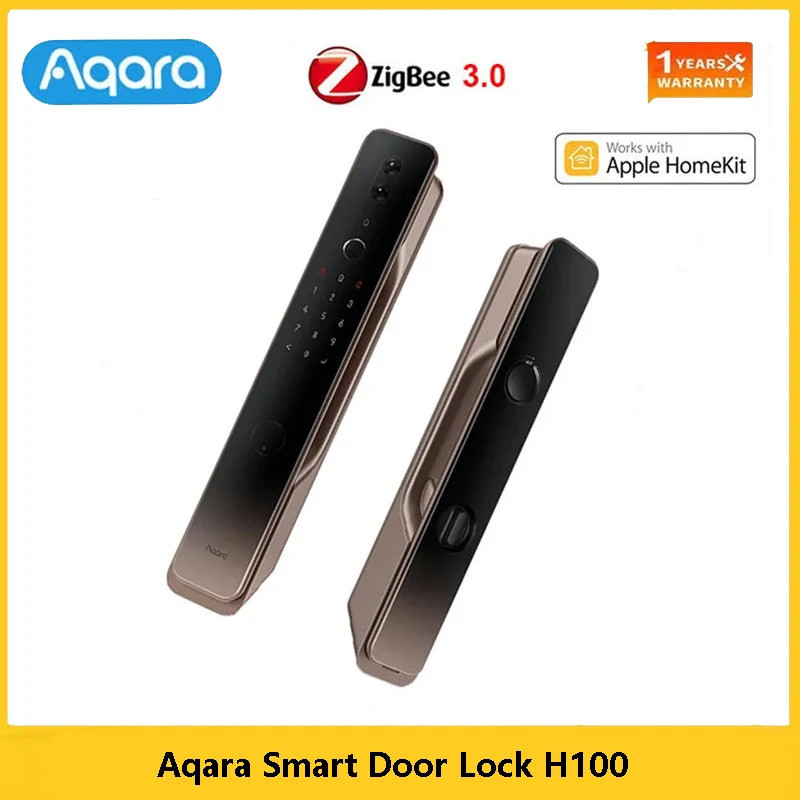 Aqara สมาร์ทประตูล็อค H100 อัตโนมัติ Cat Eye Zigbee/Body/Light Sensor NFC บลูทูธลายนิ้วมือปลดล็อคสํา