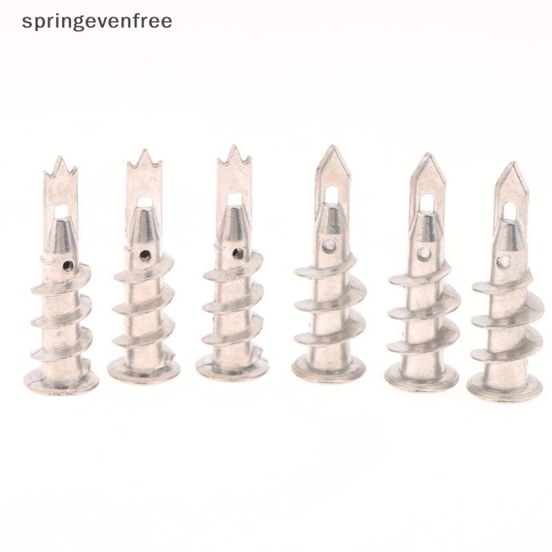 Springevenfree 10 ชิ้นสังกะสีโลหะผสมเหล็ก Self-Drill Anchor 13*41 มิลลิเมตร Plasterboard Drywall Anc