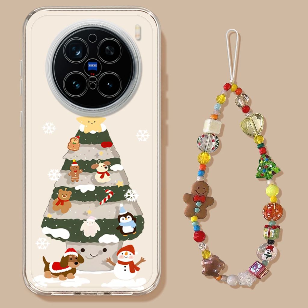 ต้นคริสต์มาสกลวงเหมาะสําหรับ vivox300pro เคสโทรศัพท์ x300 เคสป้องกัน x200ultra โปร่งใส x200s