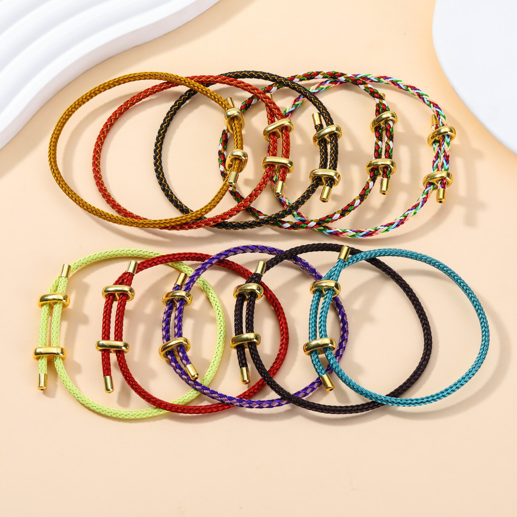 3mm Two Way ปรับโลหะสร้อยข้อมือเชือกลวดสำหรับสร้อยข้อมือ DIY เครื่องประดับ