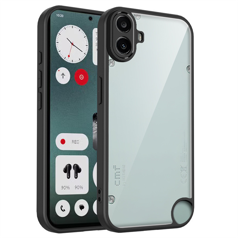 สําหรับ OnePlus Nothing CMF Phone 1, เคสโทรศัพท์ฝ้าโปร่งใสคลาสสิก, ฝาครอบป้องกันการตกกระแทกแบบแข็งคุ