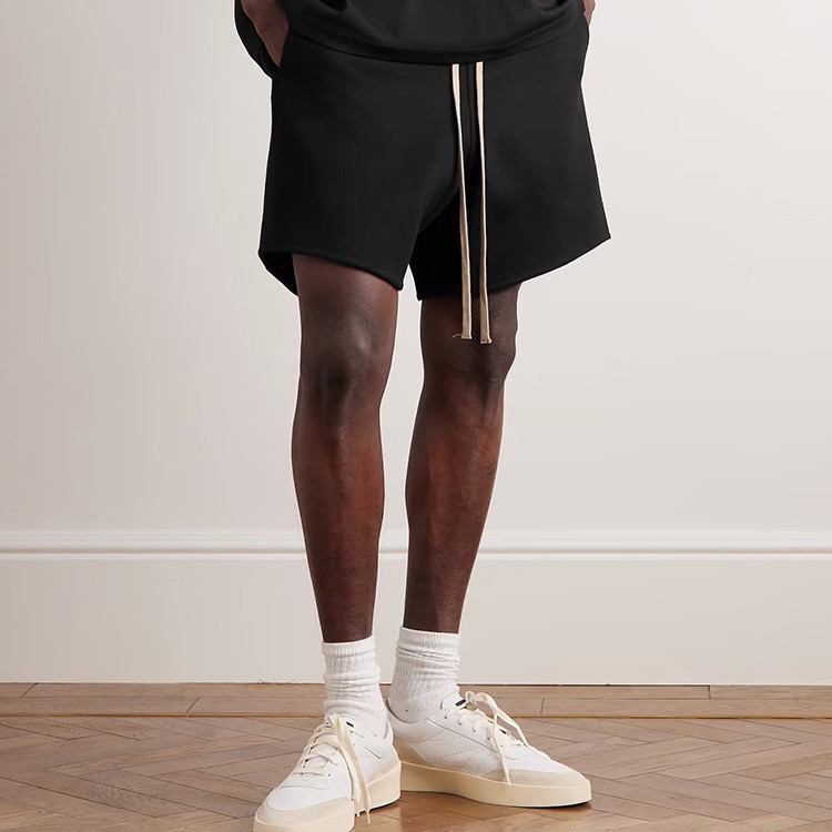 Z6ZI Fear of God Season 8 สายหลัก High Street กางเกงขาสั้นขนสัตว์เชือกหลวมกางเกงห้า