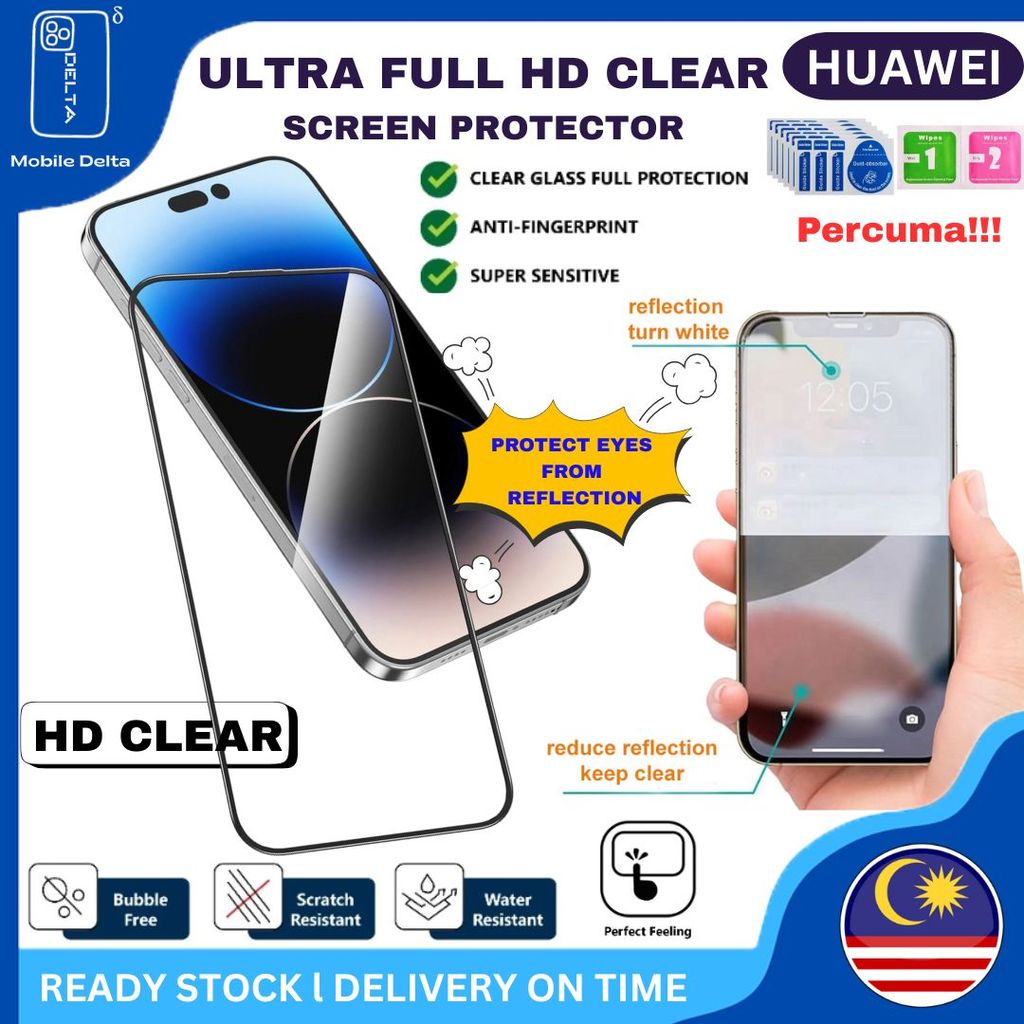 ULTRA HD CLEAR HUAWEI Nova 3i,2i,2Lite,3,3E,4,4E,5T,7,7i,7SE,11i,P40,P30,Y9Prime,Y9S,Y6P