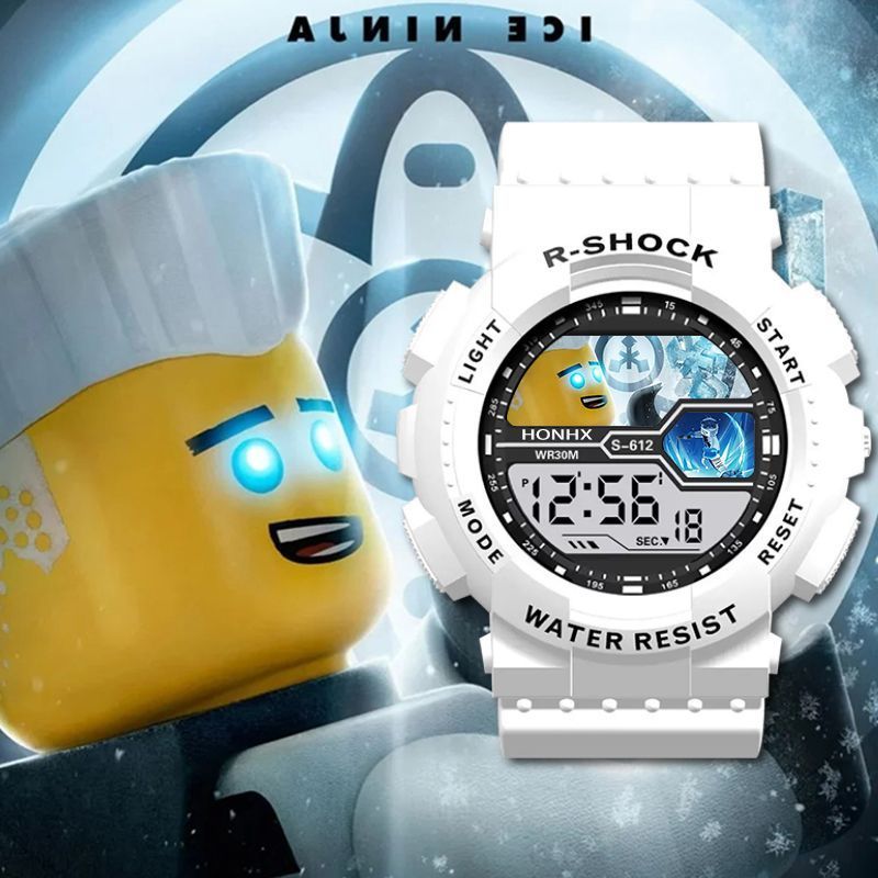 เลโก้ ninjago Lego Phantom Ninja Pain Watch Lloyd สินค้าสองมิตินักเรียนนาฬิกาสมาร์ทอินเทรนด์กีฬานาฬิ