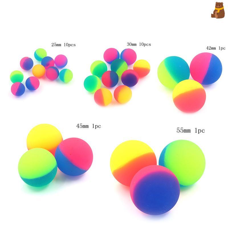 [TA] 1/10 pcs Moonlight High Bounce Ball Elastic Juggling Jumping Balls Bouncing Ball ของเล่นกลางแจ้งเล่นสนุก TH