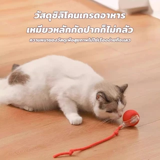 ลูกบอลไฟฟ้าอัตโนมัติ ของเล่นแมว โต้ตอบสนุก หมุน360องศามีแสง มี3โหมด ชาร์จไฟได้ พร้อมสายชาร์จ