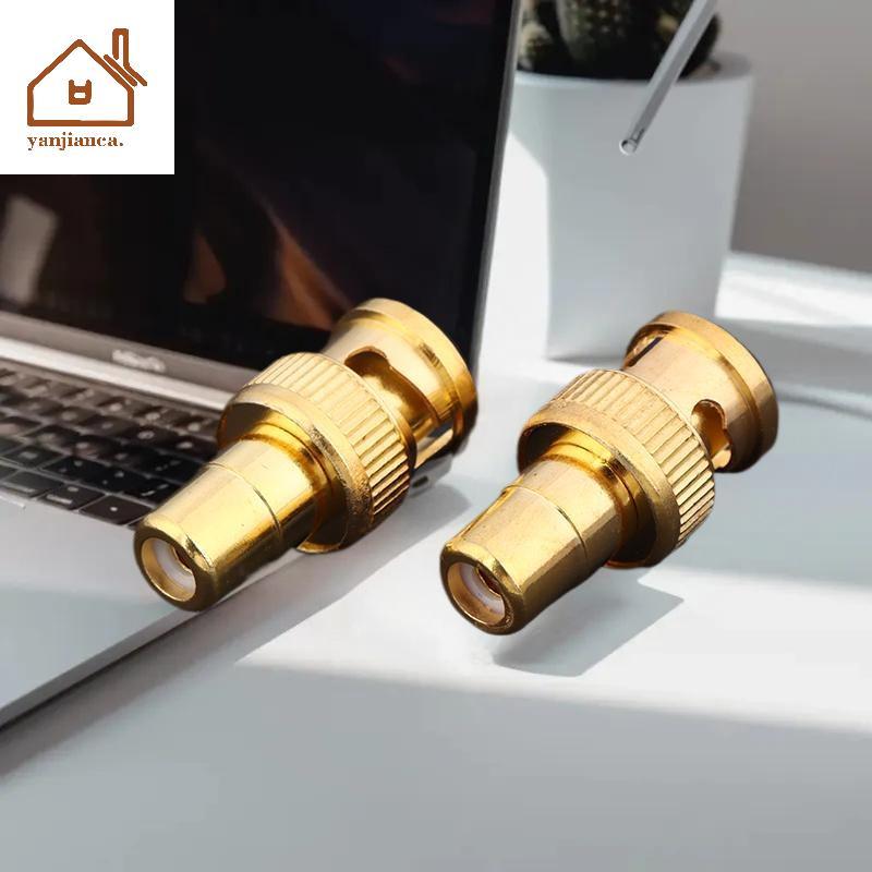 YANCA วิดีโอเสียงสาย AV BNC ชาย RCA หญิงอะแดปเตอร์ 75ohm Gold Plated Connector BNC ชาย RCA หญิง TH