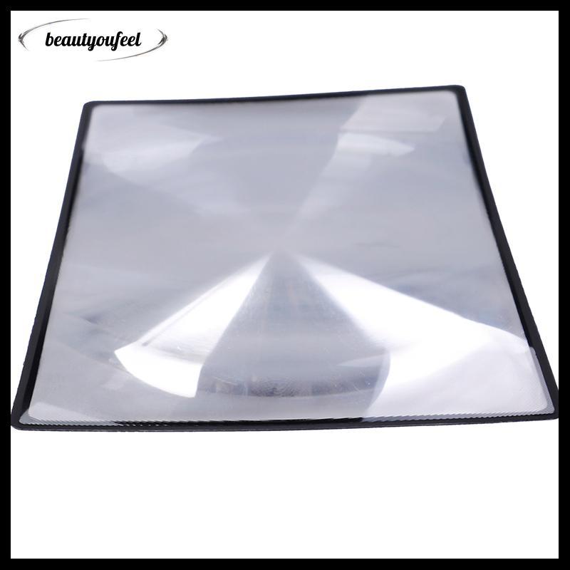 [Beautyoufeel] A5 แผ่นแว่นขยาย PVC แบน X3 หน้าหนังสือแว่นขยายเลนส์แว่นอ่านหนังสือ