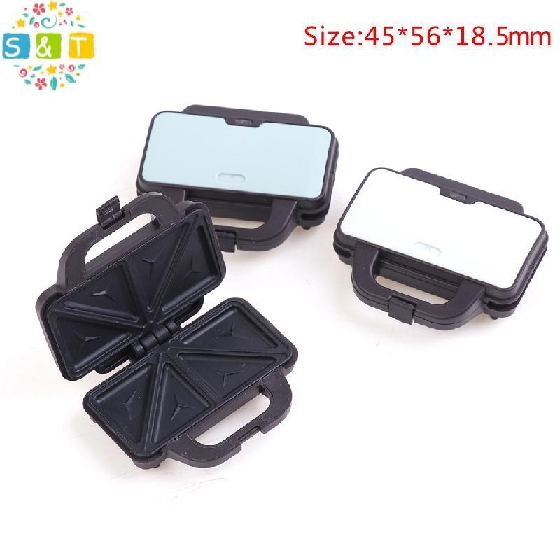 [S&T] 1:12 Dollhouse Mini เครื่องทําแพนเค้กวาฟเฟิลเครื่องทําแซนวิชครัวไฟฟ้ารุ่น {th}