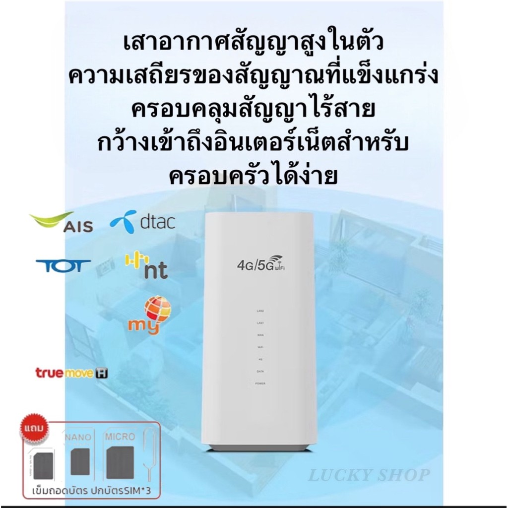 The JBK Shop 789 เราเตอร์ WiFi ซิมการ์ด โมเดม Pro CPF 101ใส่ซิม เร้าเตอร์ใส่ซิม 4G/5G router wifi 30