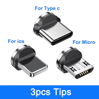 3A Fast Charging Rotatable Magnetic Charging Cable Type C Micro USB Data Cable For iPhone Xiaomi Oneplus Oppo Realme 540