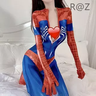 R@Z จัดส่งจากประเทศไทย🛒 คอสเพลย์เครื่องแต่งกาย Evangelion เซ็กซี่ผู้หญิง Jumpsuit คอสเพลย์ (ZZX-2)