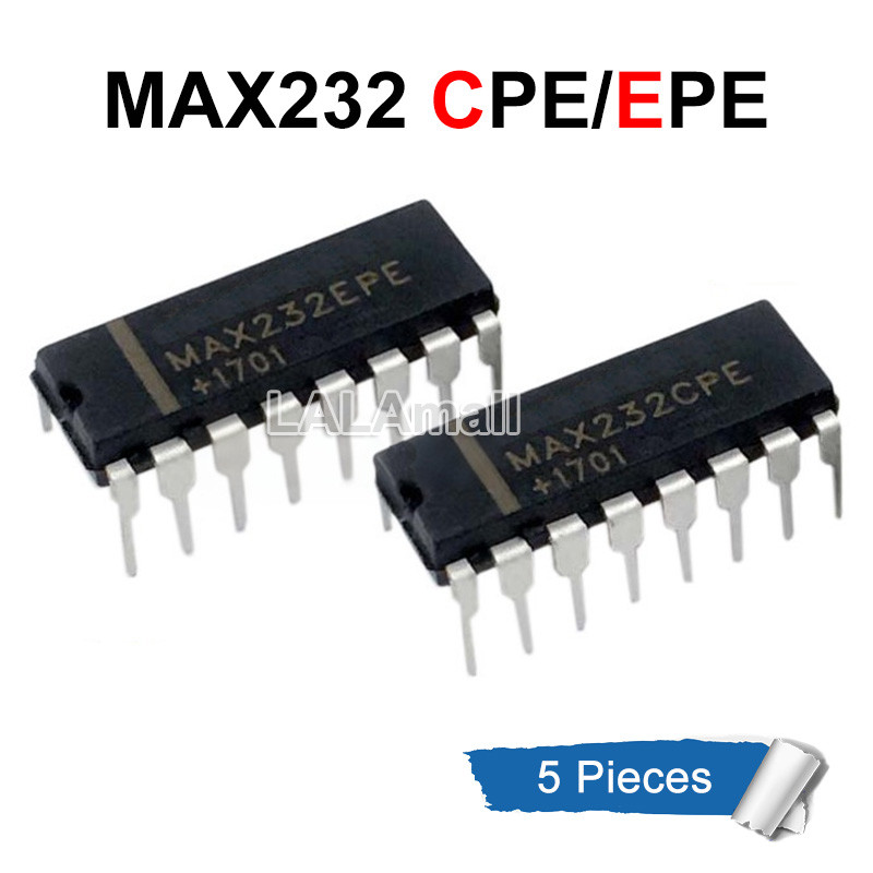 10 ชิ้น/ล็อต MAX232CPE MAX232EPE DIP-16 RS-232 ไดรเวอร์/ตัวรับชิป IC