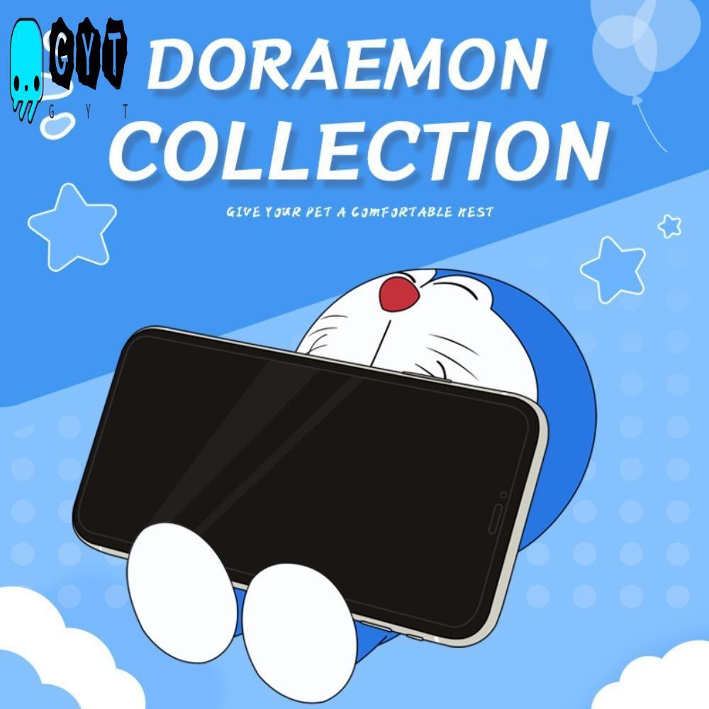 ที่วางโทรศัพท์ตุ๊กตาโดราเอมอน-ตุ๊กตาสัตว์น่ารักสําหรับตกแต่งโต๊ะ