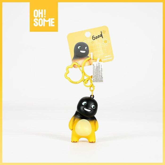 GANTUNGAN OHSOME - BAIMAO น่ารัก Nailong สีเหลือง Dino ตัวอักษรพวงกุญแจ - น่ารัก Nailong พวงกุญแจสํา