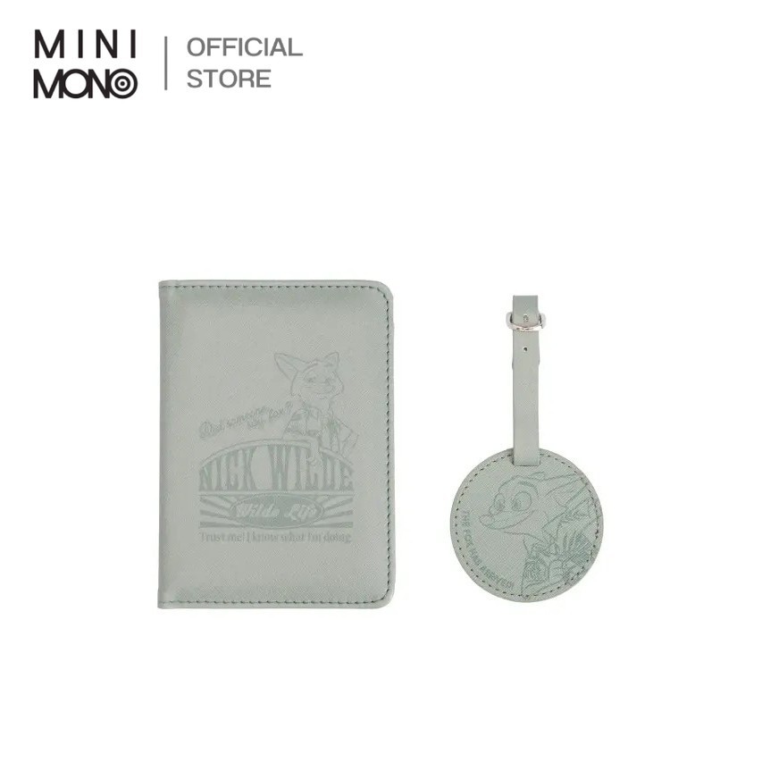 Mini Mono เคสใส่พาสปอร์ตพร้อมแท็ก ลาย Disney Zootopia ลิขสิทธิ์แท้ สำหรับเดินทาง