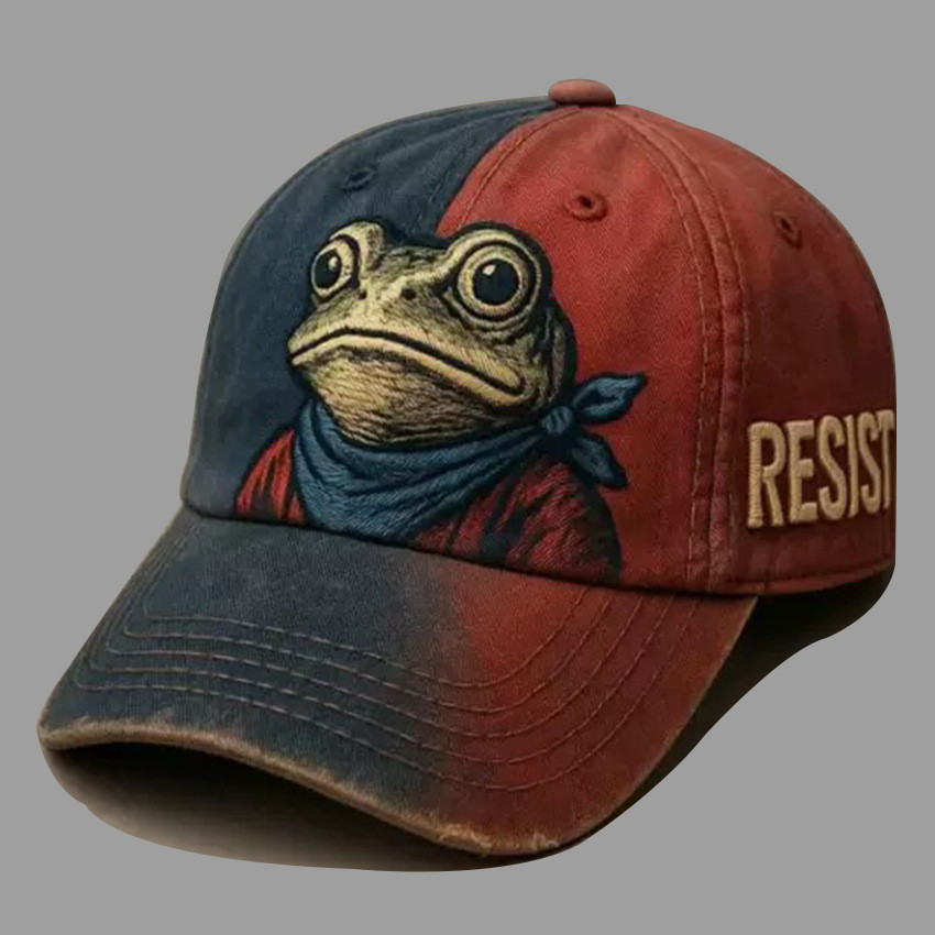 ล้างผ้าฝ้ายพิมพ์หมวกชายอเมริกัน250ครบรอบหมวกกบต่อต้านหมวกเบสบอล12.8 - รูปที่ 4