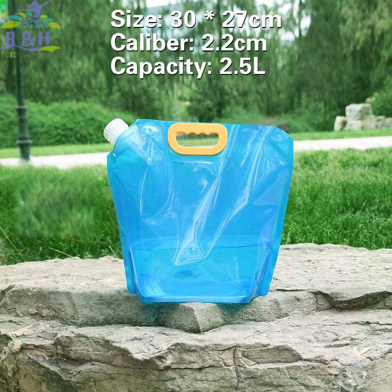 B&H Dec 1.5/2.5/5/10L ถุงน้ําแบบพกพาถังพับภาชนะบรรจุน้ําเหยือกขวดกระเป๋า Outdoor Travel Camping พร้อ