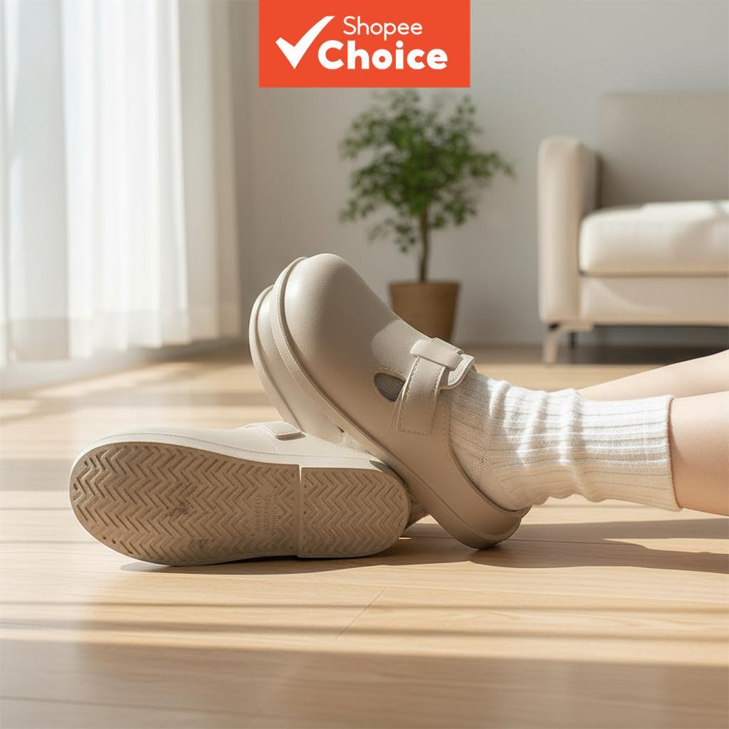 รองเท้าแตะผู้หญิง Chic EVA Boken สําหรับใส่ในสวน – รองเท้าแตะกันลื่นสําหรับฤดูใบไม้ผลิ/ฤดูร้อน