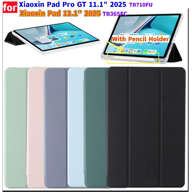 Auto Sleep/Wake โปร่งแสง TPU สําหรับ Lenovo Xiaoxin Pad Pro GT 11.1 นิ้ว TB710FU 11.1 "Xiaoxin Pad 1