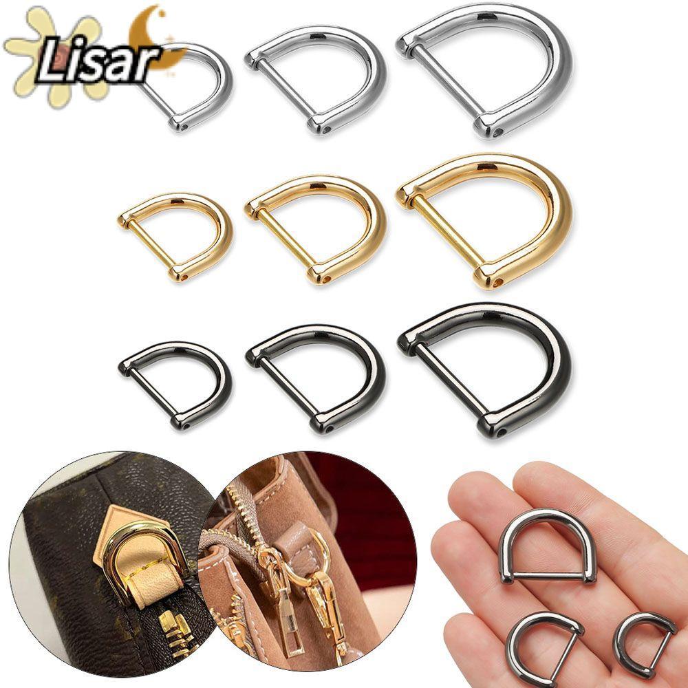 LISAR สกรู D หัวเข็มขัดเข็มขัดจับหนังหัตถกรรมที่ถอดออกได้กระเป๋าสายคล้องอุปกรณ์เสริม Clasp