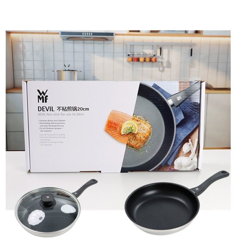 เยอรมนีwmfกระทะไม่ติดกระทะ316สแตนเลส คู่ กระทะเต็มหน้าจอคู่ไม่มีกระทะเคลือบ