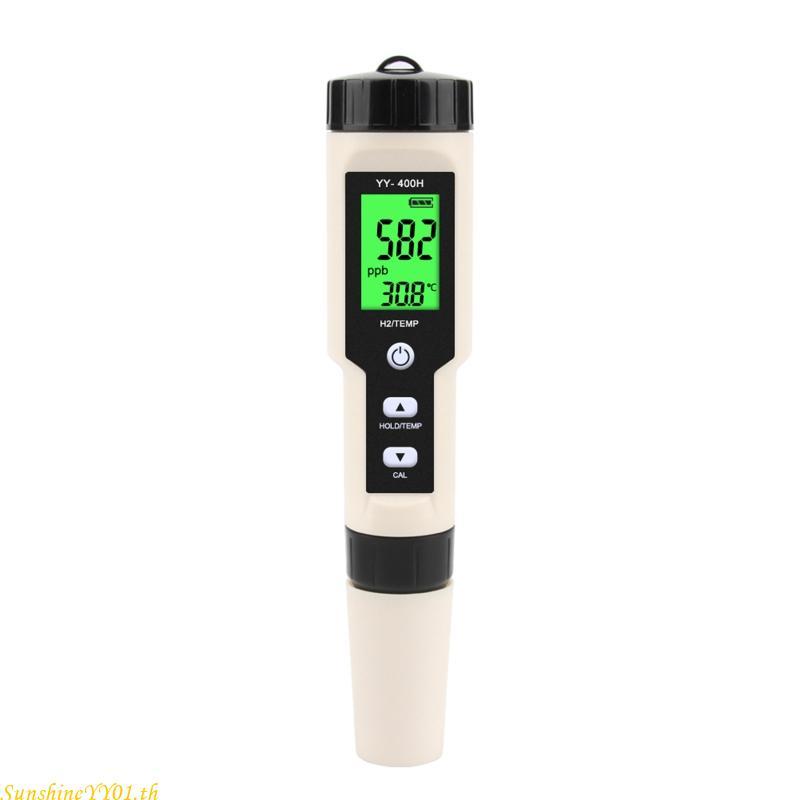 SUN Hydrogen-Rich H2 Meter พร้อมเครื่องวัดความแม่นยําแบ็คไลท์สําหรับน้ํา