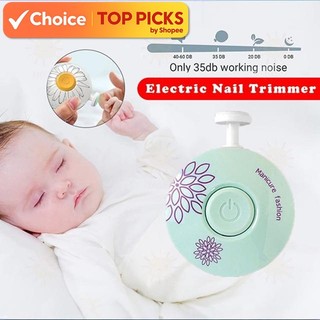 BABYJOY 6 in 1 Baby Nail Trimmer Set | Electric Nail Clipper & Polisher for Baby & Adult