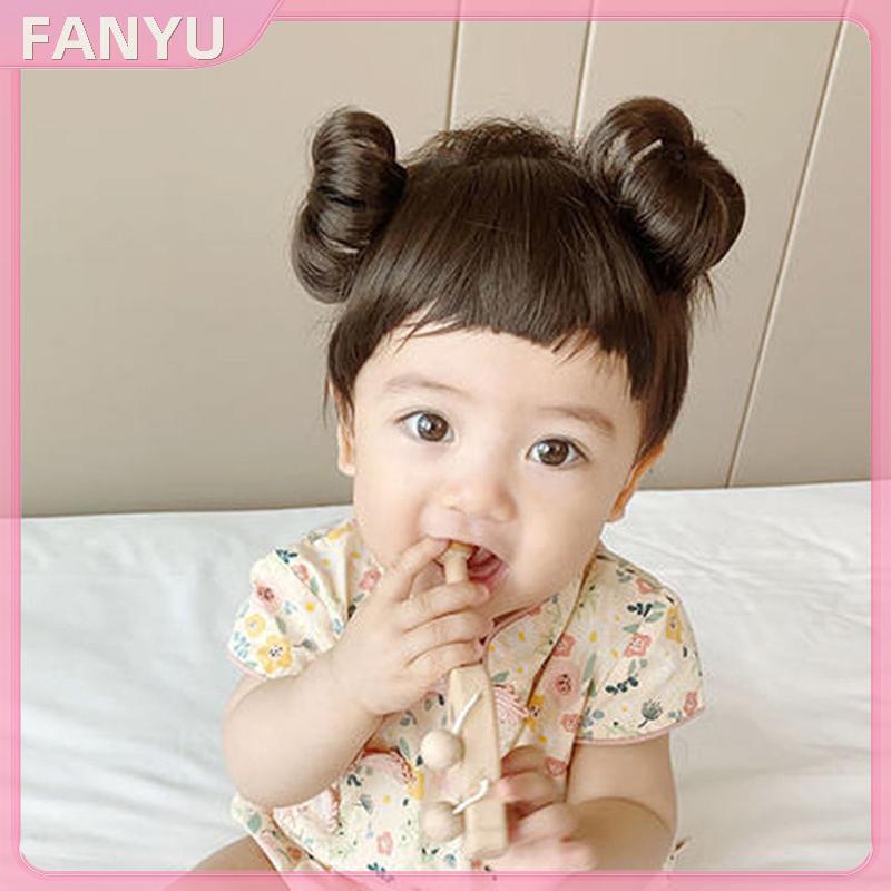 Shakangcool วิกผม Braid Hairband สําหรับเด็ก พร้อม Bangs Buckle COS อุปกรณ์เสริมผมเด็ก SGL