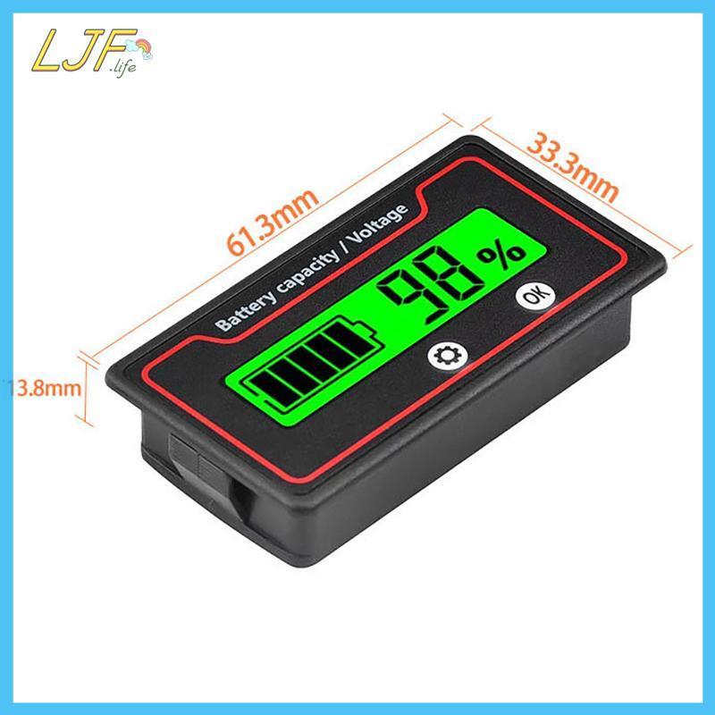 LJF ตัวบ่งชี้ระดับชาร์จ 12V 24V 36V 48V 60V 72V ความจุเครื่องทดสอบจอแสดงผล LED เครื่องทดสอบโวลต์มิเตอร์ - รูปที่ 7