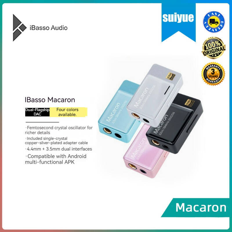 Ibasso Macaron HIF เครื่องขยายเสียงหูถอดรหัสแบบพกพาพร้อมหางเล็ก