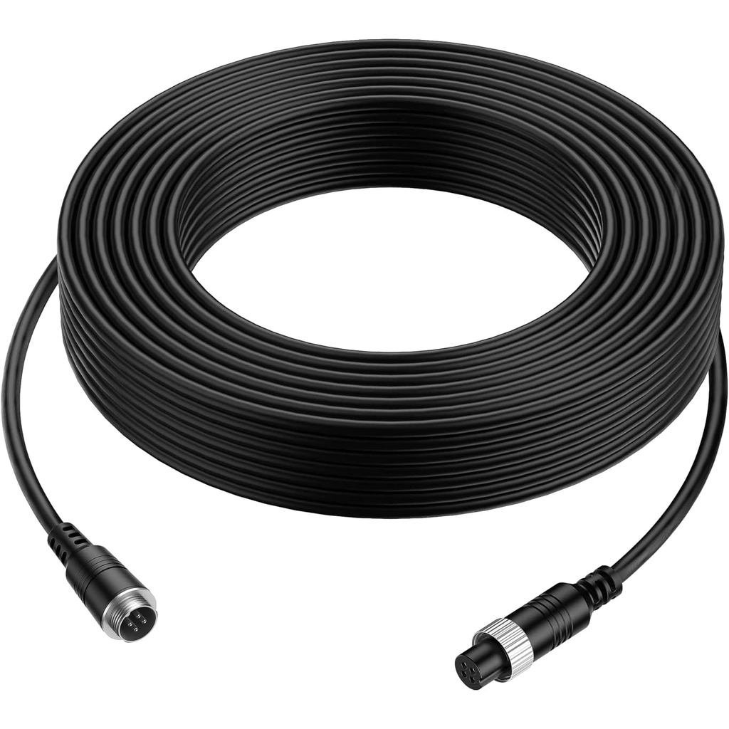 EKYLIN 32FT 10M รถวิดีโอ 4-Pin การบินสายต่อสําหรับกล้องวงจรปิดกล้องมองหลังรถบรรทุก Trailer Camper Bu