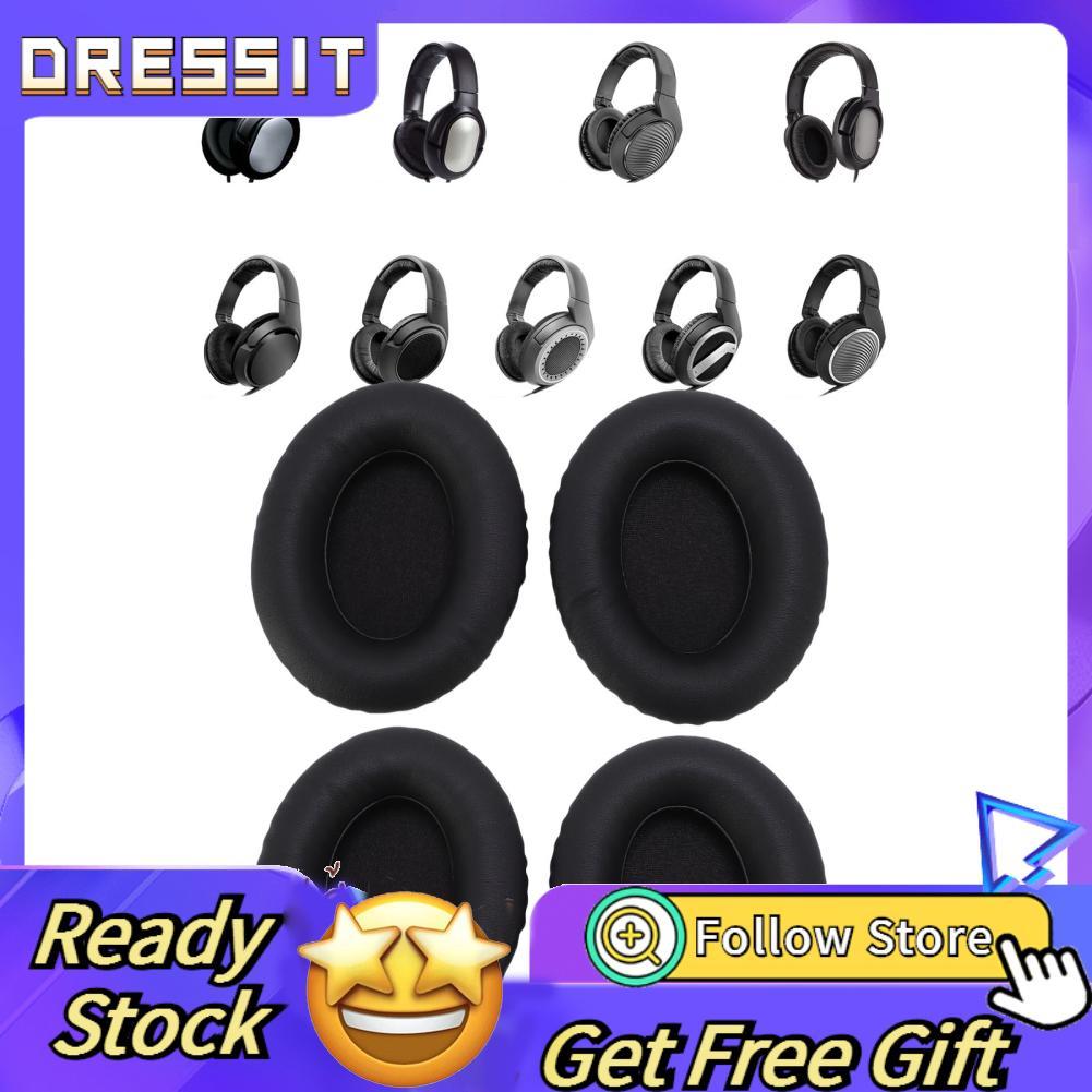 Dressit-th Dressit-th 4 ชิ้นเปลี่ยนแผ่นรองหูฟังเข้ากันได้กับ HD418 HD419 HD428 HD429 HD439 HD438 HD4