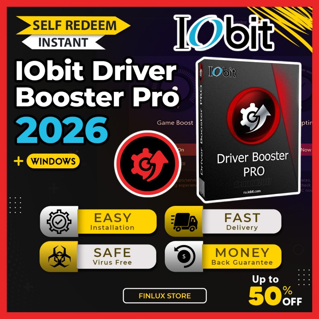 [SELF REDEEM] iObit Driver Booster Pro v13.1 Latest 2026 Lifetime For Windows - Easy Driver Updater