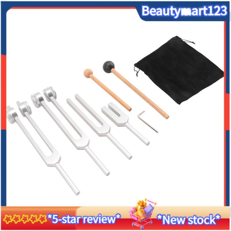 ชุดส้อมปรับแต่ง 4 ชิ้น (128Hz, 136.1Hz, MI 528Hz, 4096Hz),สําหรับ Healing Chakra,Sound Therapy,Relie