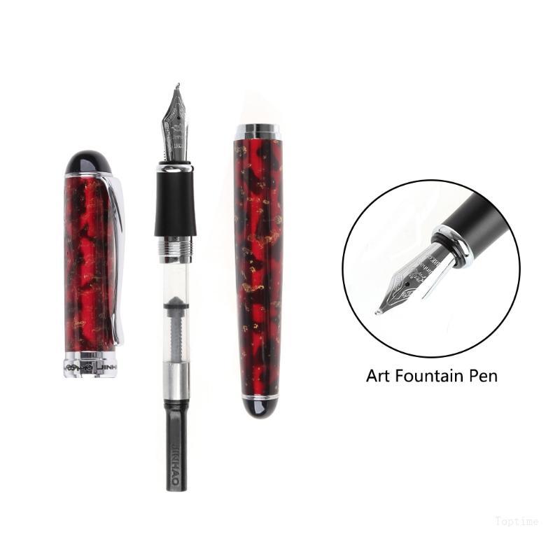 Top JINHAO X750 Art Fountain Pen Pull-type Cap Curving-nib การเขียนจิตรกรรม