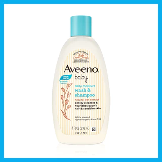Aveeno Baby Daily Moisture Wash & Shampoo 236ml อาวีโน่ สบู่เหลวอาบน้ำและสระผม สำหรับทารกแรกเกิด.