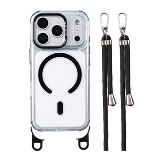 สายรัด กระเป๋าสะพายข้าง มุมเชือกเส้นเล็กโปร่งใสเคสโทรศัพท์เหมาะสําหรับ ไอโฟน17 อากาศ 16 15 14 บวก 11 12 13 มือโปร สูงสุด รองรับแม่เหล็กชาร์จไร้สายกันกระแทกฝา