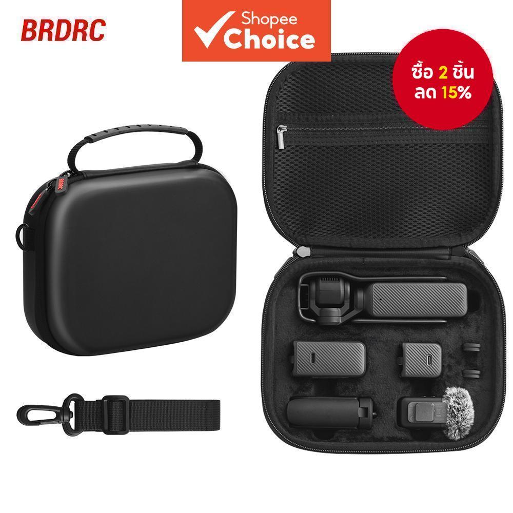 Brd RC กระเป๋าถือสําหรับ DJI Osmo Pocket 3 กล้องกระเป๋าถือแบบพกพากระเป๋าสะพายสีดํา PU กระเป๋าเดินทางสําหรับกระเป๋า 3 ป้องกันอุปกรณ์เสริม