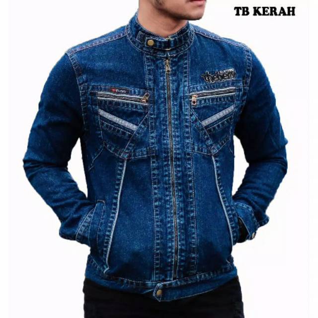 ZNINE STORE PREMIUM JEANS JACKET / เสื้อแจ็คเก็ตผู้ชาย / BIKER JACKET / LEpIS JACKET / แจ็คเก็ตยีนส์