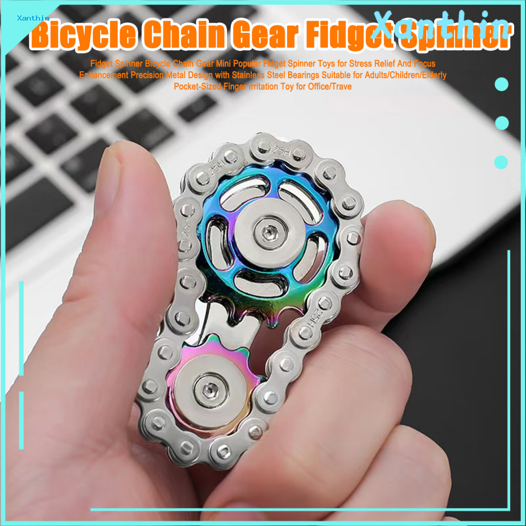 Gear Spinner ของเล่นผู้ใหญ่ Fidget Spinner Sprocket Flywheel Fidget Spinner ของเล่นสําหรับความเครียด