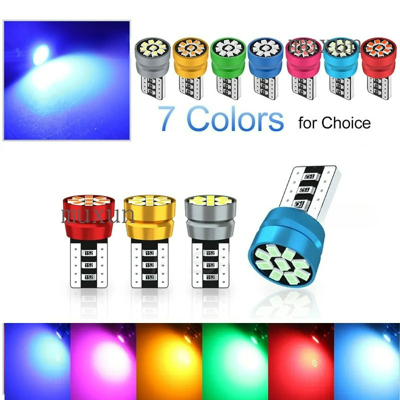 หลอดไฟเลี้ยว LED T10 W5W WY5W 168 194 501 ติดตั้งง่าย 9SMD 2016 สําหรับป้ายทะเบียนรถยนต์ รถจักรยานยน