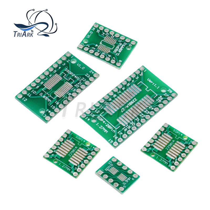 10PCS PCB kit SOP8 SSOP10 SOP14 SOP16- 56 to DIP/SMD to DIP IC adapter socket SOIC TSSOP board adapt