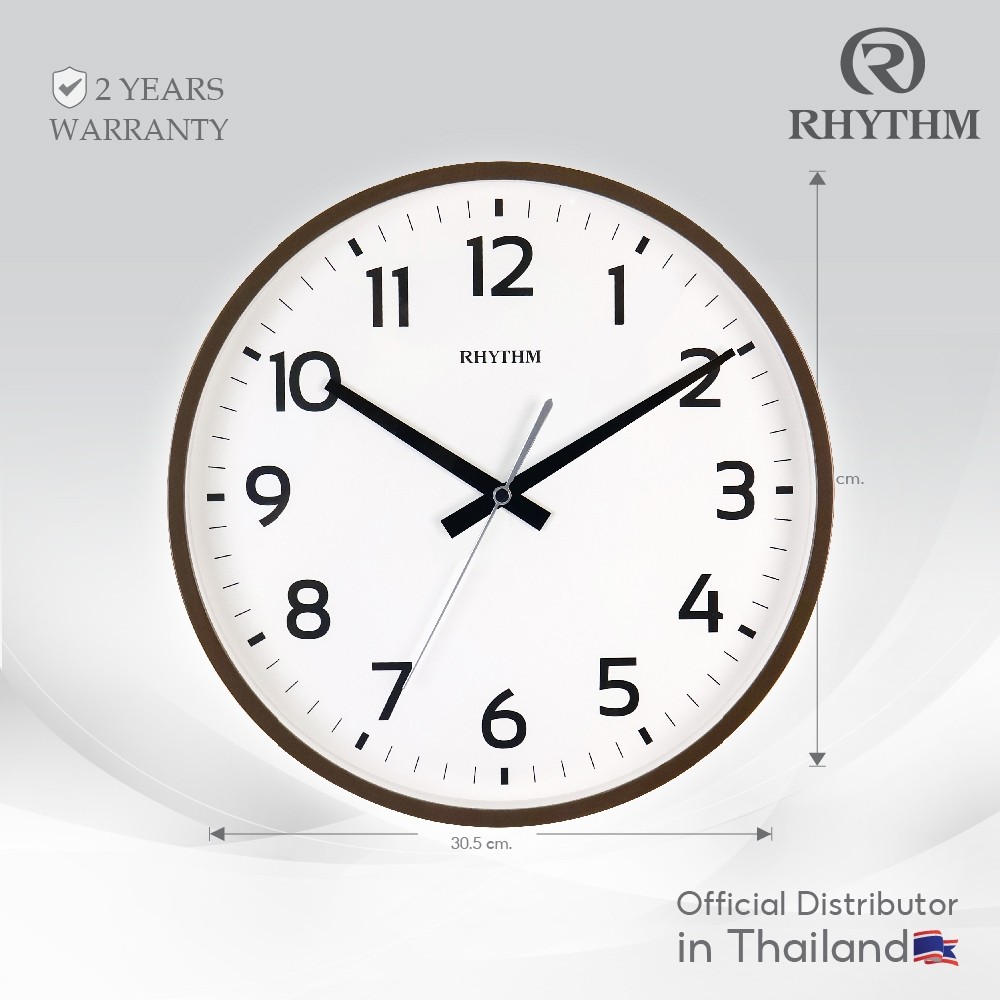 RHYTHM นาฬิกาแขวน 30.5 ซม.-CMG619NR