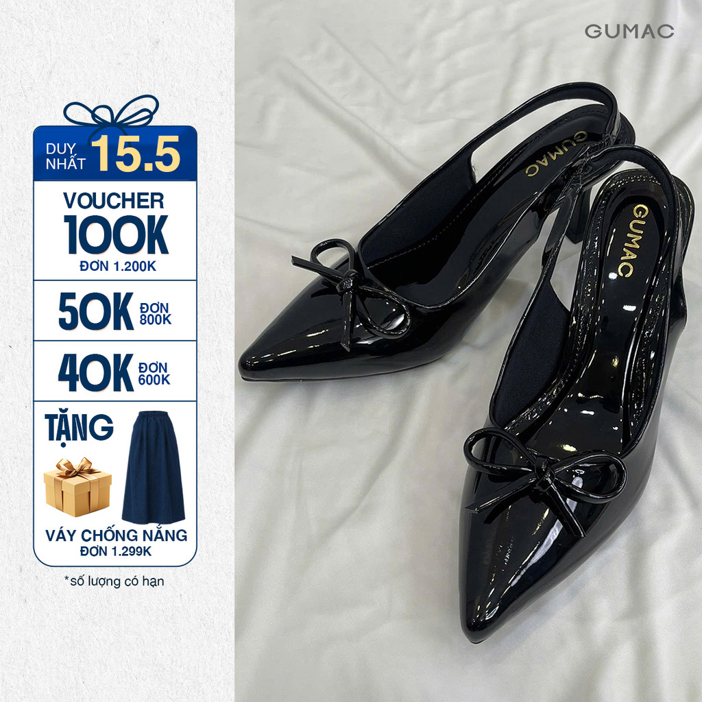GUMAC รองเท้าส้นสูงหัวแหลมผู้หญิง 7cm GF11038