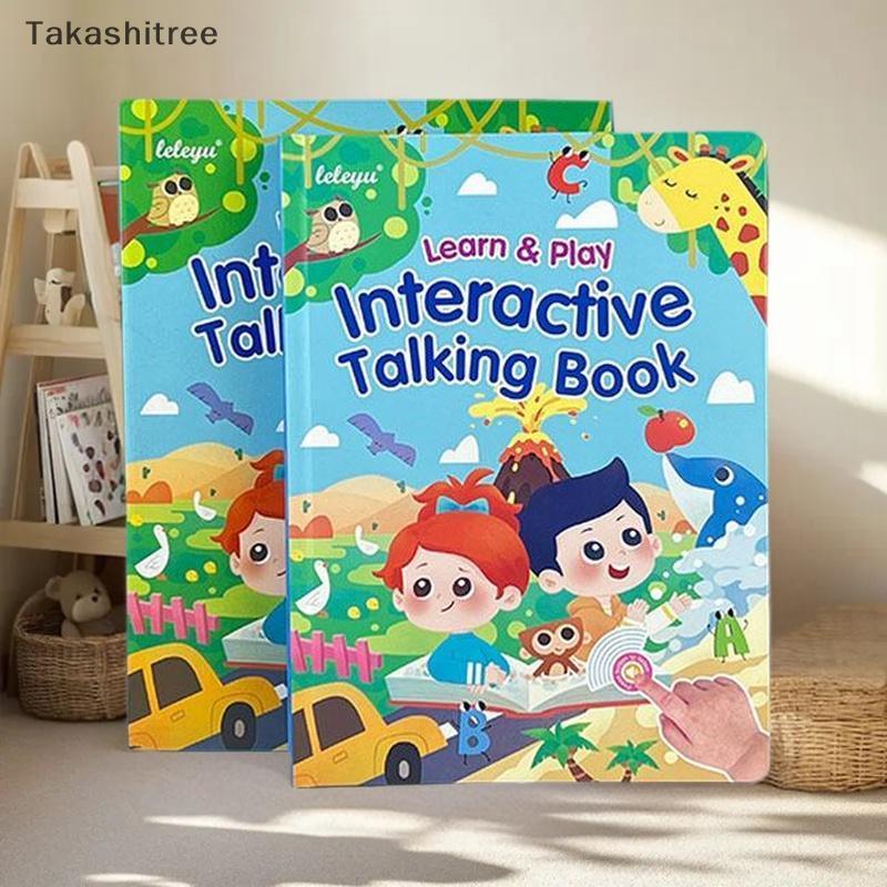 (Takashitree) 1 ชิ้นมัลติฟังก์ชั่น Ebook Montessori English Word การเรียนรู้เครื่องอ่านหนังสืออิเล็ก