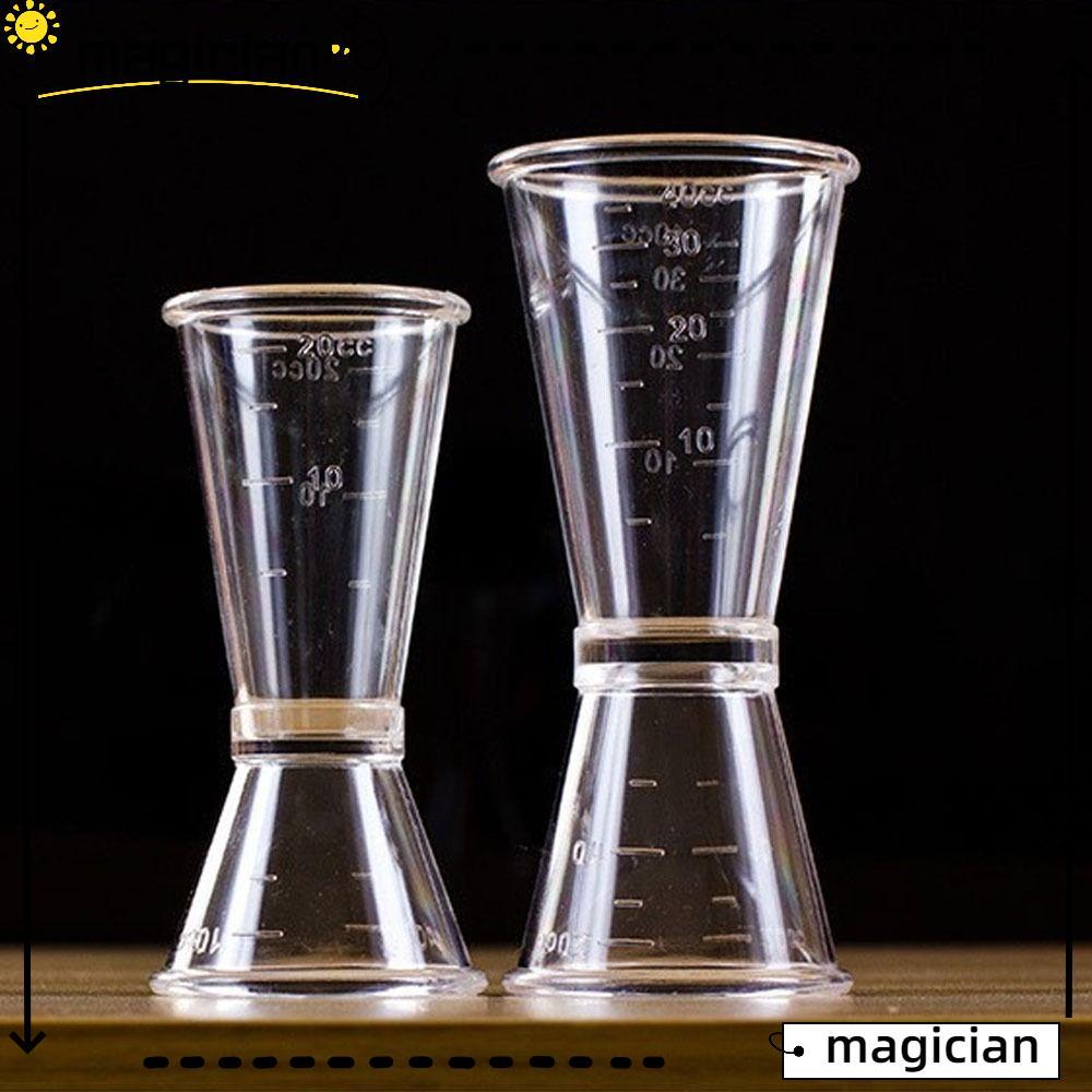 MAGICIAN ถ้วยตวง, 20/40cc 10/20cc Didi Shaker, อุปกรณ์ครัว Stackable Double headed Double Shot
