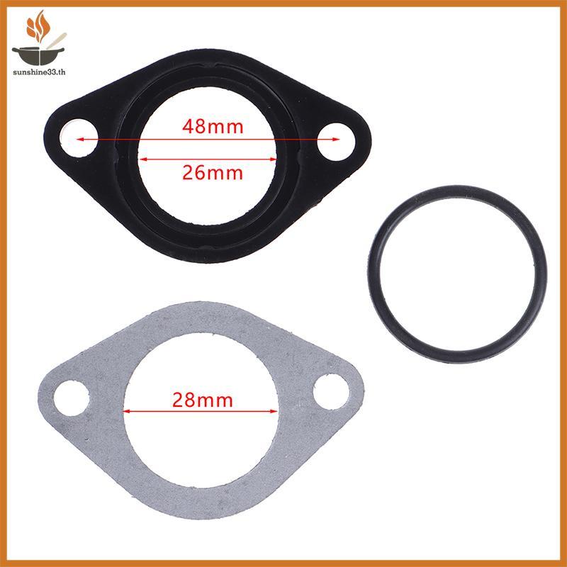 THSUN 1 ชุด 26 มม.คาร์บูเรเตอร์ Manifold ท่อไอดีปะเก็น Spacer ซีลสําหรับ Pit Dirt Bike ATV 110-160CC TH