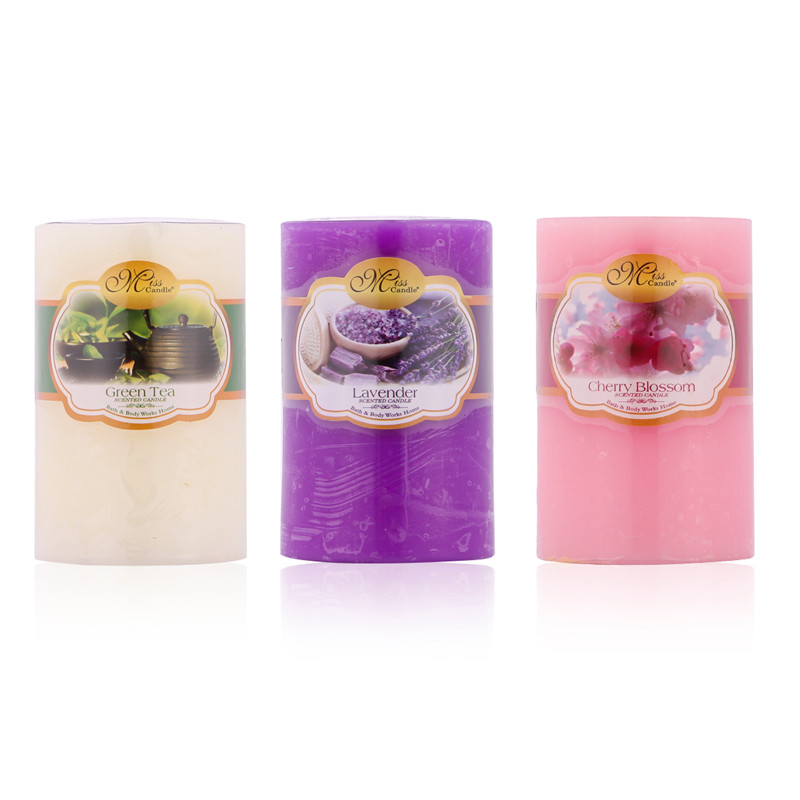 [4 ขนาด - 12 กลิ่น] Miss Candle FTRAMART เทียนหอมกลม - ตัวเลือกขนาด D5H5, D5H8, D6H6, D6H10